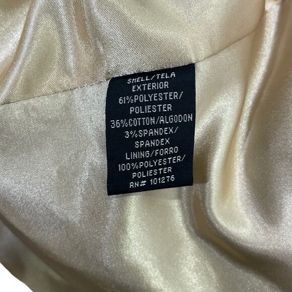 Vintage Y2K Rampage Embroidered Satin Belted Jacket Medium Blue Floral Hippie - Picture 8 of 8